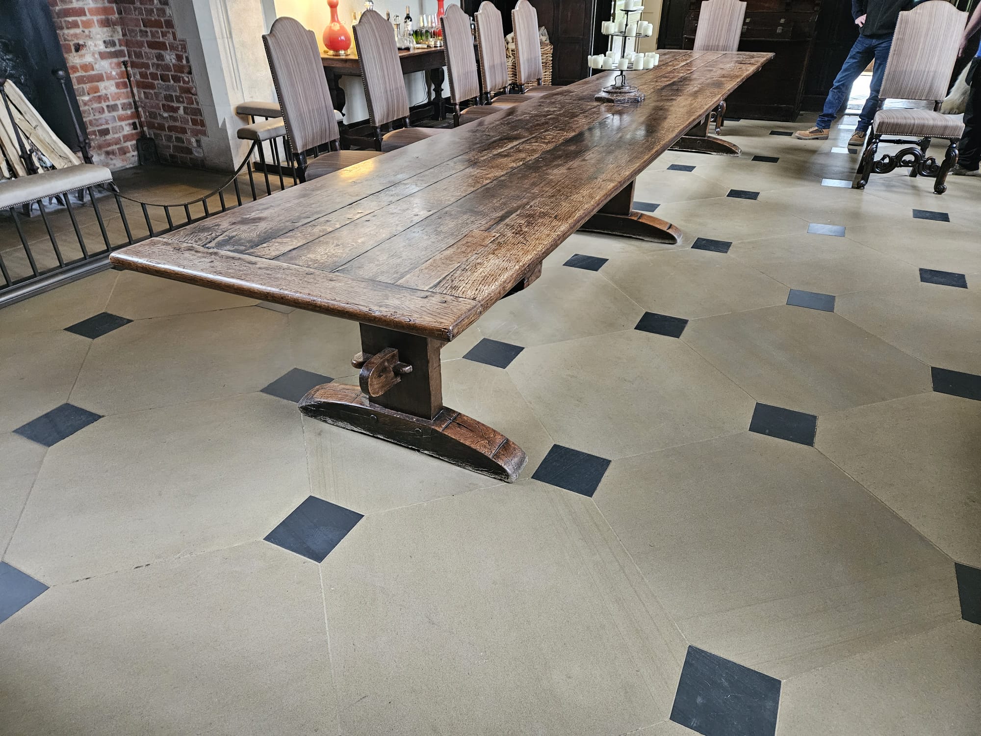 Largest dining table we have ever seen, dismantled and moved