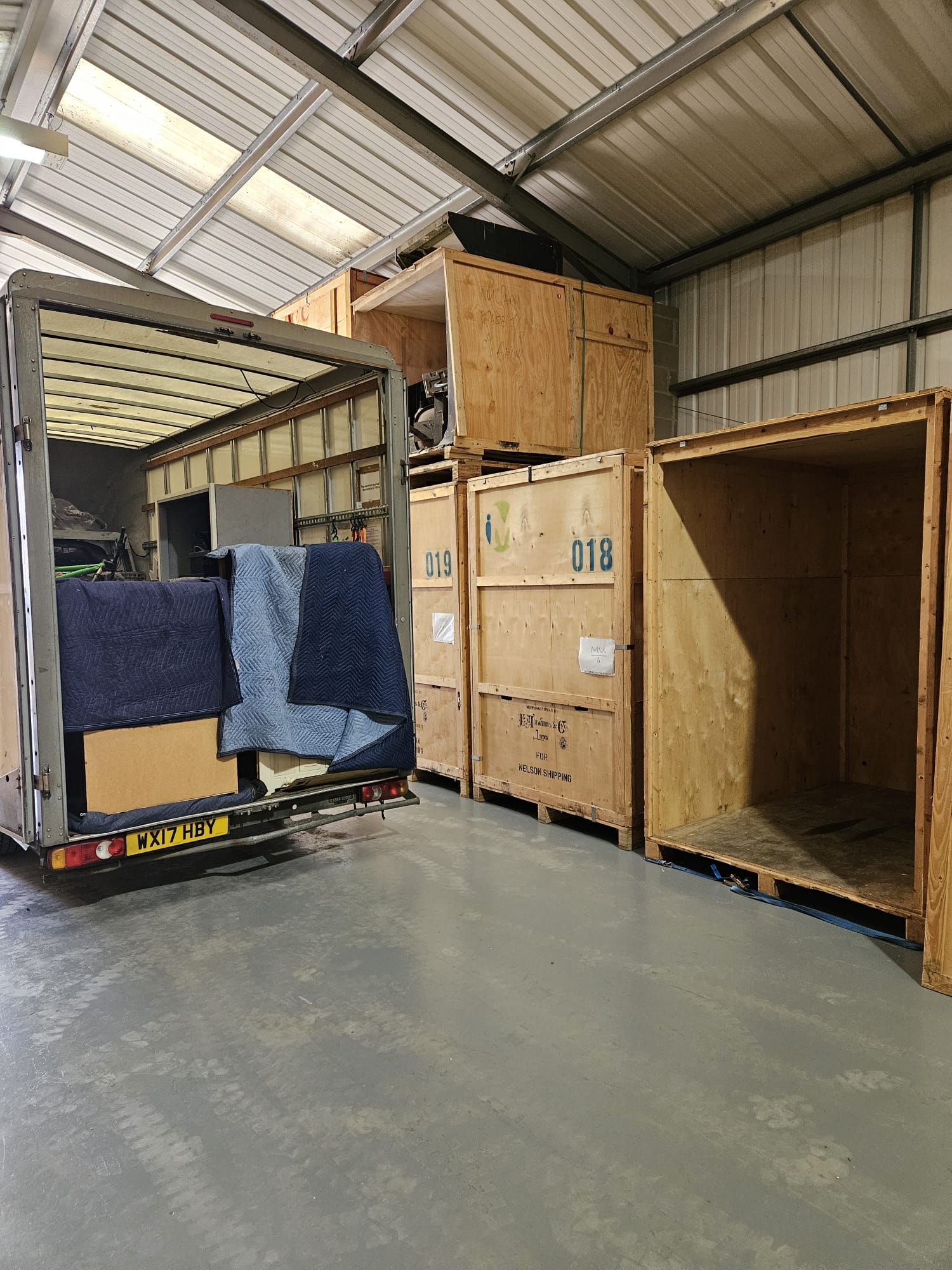 Small delivery to our storage facility