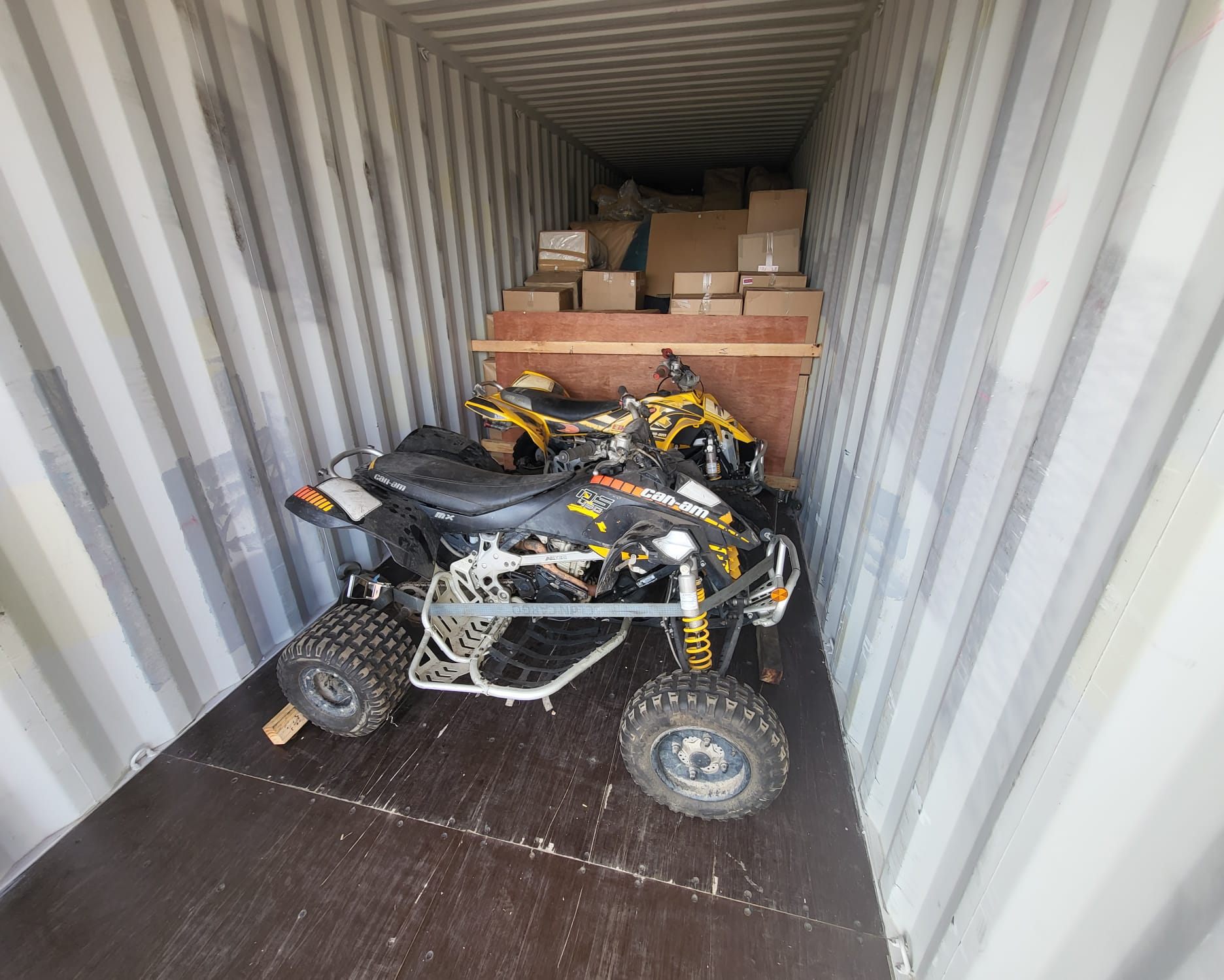 Container loaded for the shipment to the USA